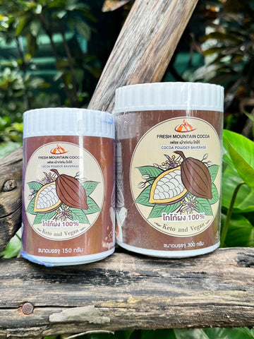 Fresh Mountain Cocoa Powder 100% (300g or 150g) เฟรช เม้าน์เท่น ผงโกโก้ 100 % - Organic Pavilion