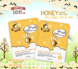 ESFOLIO เอสโฟลิโอ แผ่นมาส์กหน้า สูตรสารสกัดจากโสมและน้ำผึ้ง Pure Skin Honey Essence Mask Sheet (1 pc x 25 ml) - Organic Pavilion