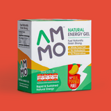 AMMO (Sachet / Box) Natural Energy Gel From Real Fruit with Chia Seed แอมโม่ เอ็นเนอร์จีเจลผลไม้บด ผสมเมล็ดเจีย (ซอง / กล่อง)