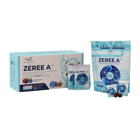 Nanozeree (Zeree A / Zeree A+) Synbiotic Gummy Dietary Supplement Product นาโนเซรี่ ผลิตภัณฑ์เสริมอาหาร ซินไบโอติกส์กัมมี่ - Organic Pavilion