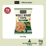 De La Lita Whole Wheat Chips (30 g) เดอลาลิต้า โฮลวีตชิปส์ ขนมอบกรอบโฮลวีต แคลต่ำ โปรตีน 4ก. 30g - Organic Pavilion