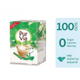Equal Stevia Pur Via Stevia Purvia Natural Stevia Sweetener อิควล สตีเวีย เพอร์เวีย ผลิตภัณฑ์ให้ความหวานแทนน้ำตาล 40 or 100 ซอง - Organic Pavilion