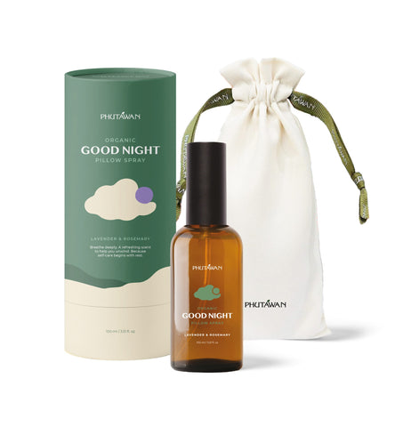 Phutawan Good Night Pillow Spray Lavender & Rosemary (100ml) - Organic Pavilion