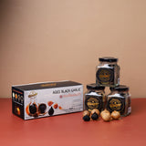 BLAGAR Aged Black Garlic - 3 Bottles Peeled Ready to Eat (100g x 3Pcs) บลาก้า กระเทียมบ่มดำแกะเปลือกพร้อมทาน เซ็ท 3 กระปุก Aromdee Farm - Organic Pavilion