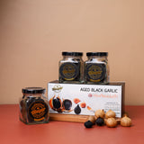 BLAGAR Aged Black Garlic - 3 Bottles Peeled Ready to Eat (100g x 3Pcs) บลาก้า กระเทียมบ่มดำแกะเปลือกพร้อมทาน เซ็ท 3 กระปุก Aromdee Farm - Organic Pavilion