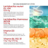 Lassie Pro Gina (Probiotics) Dietary Supplement Product แลซซี่ ผลิตภัณฑ์เสริมอาหาร โปร จีน่า โพรไบโอติก (30 Capsules)