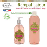 Rampal Latour Savon de Marseille รอมปาล ลาตัวร์ สบู่เหลวจากฝรั่งเศส กลิ่นโรซ เดอ กราส Rose de Grasse Marseille Liquid Soap (500ml or 1000ml) - Organic Pavilion
