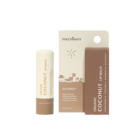 Phutawan Organic Coconut Lip Balm - Original (4.8g) ภูตะวัน ลิปบาล์มจากมะพร้าว ลิปบาล์มสูตรออแกนิค - Organic Pavilion