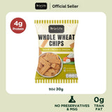 De La Lita Whole Wheat Chips (30 g) เดอลาลิต้า โฮลวีตชิปส์ ขนมอบกรอบโฮลวีต แคลต่ำ โปรตีน 4ก. 30g - Organic Pavilion