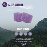 DIIP ผลิตภัณฑ์เสริมอาหาร ซี.บี.ดี กัมมี่ กลิ่นองุ่น Sleep C.B.D Gummies - Grape Flavor (5 pcs/Sachet) - Organic Pavilion