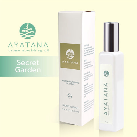 Ayatana อายตนะ อโรมา นูริชชิ่ง ออยล์ สเปรย์ กลิ่น ซีเครท การ์เด้น Aroma Nourishing Oil Spray - Secret Garden (15 ml) - Organic Pavilion