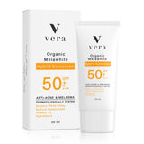 Vera เวร่า ออร์แกนิค เมลาไวท์ ไฮบริด ซันสกรีน เอสพีเอฟ50+ พีเอ+++ Organic Melawhite Hybrid Sunscreen SPF50+ PA+++ (30 ml) - Organic Pavilion