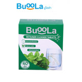 Buoola Retainer Cleaner Tablets (Effervescent Tablets) บูโอล่า เม็ดฟู่ทำความสะอาดรีเทนเนอร์ (40 Tablets) - Organic Pavilion
