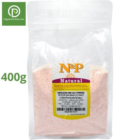 Natural & Premium Himalayan Pink Salt Powder (400g) - Organic Pavilion