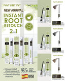 Naturtint Instant Root Retouch 2 IN 1 เนเจอร์ทิ้น์ อิ๊นสแตนท์ รูท รีทัช 2 อิน 1 มาสคาร่าปิดผมขาวเฉพาะจุด (10 ml) - Organic Pavilion