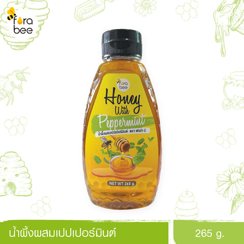 Fora Bee Honey with Peppermint (265g) น้ำผึ้งผสมเปปเปอร์มินต์ - Organic Pavilion