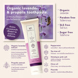 (Buy 2 Free 1) Kvell คเว็ล ยาสีฟันสมุนไพรออร์แกนิกผสมโพรโพลิส Organic Lavender & Propolis Toothpaste (100 g) - Organic Pavilion