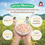 Organeh Quinoa with Brown Rice Mini Cracker Orange Flavor มินิแครกเกอร์ ควินัวผสมข้าวกล้องรสส้ม ตราออร์กาเนะ (9g x 4Sachets) (36g)