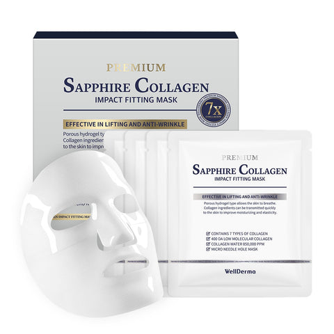 WellDerma Premium Facial Fitting Mask (25g X 4 Ea) มาร์คกระชับใบหน้าคุณภาพสูง