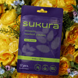 Sukura Essential Oil Patches For Mosquito Repellent / Fresh and Calm ซุกุระ แผ่นหอมสำหรับไล่ยุงและแมลง / ปรับอากาศ (12 pcs)