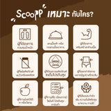 Scoopp Special Set โปรตีนจากพืช รสโกโก้ดัชท์ กลิ่นเฮเซลนัท Plant Protein - Cocoa Dutch Hazelnut Flavor (1Shaker+3Sachets) (300 g) - Organic Pavilion