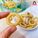 Organeh Rice Puff Rings ออร์กาเนะ ขนมพัพฟ์ข้าวกล้องผสมธัญพืชสำหรับเด็ก (20 g)