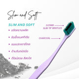 DR.J Toothbrush Bamboo Charcoal (Assorted colors) ด๊อกเตอร์ เจ แปรงสีฟัน ผสมผงชาร์โคล (คละสี) (1pc) - Organic Pavilion