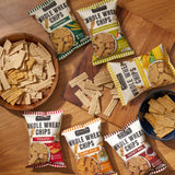 De La Lita Whole Wheat Chips (30 g) เดอลาลิต้า โฮลวีตชิปส์ ขนมอบกรอบโฮลวีต แคลต่ำ โปรตีน 4ก. 30g - Organic Pavilion