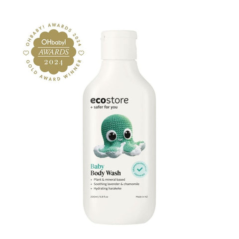 Ecostore สบู่เหลวอาบน้ำเด็กสูตรอ่อนโยน Baby Body Wash (200 ml) - Organic Pavilion