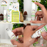 Dodolove Organic Asafoetida Baby Natural Tummy Gel, Peppermint Scent, Roll-On  ลูกกลิ้งมหาหิงค์ เจลทาท้องเด็ก กลิ่นเปเปอร์มิ้นต์ (10ml) - Organic Pavilion