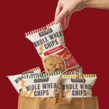 De La Lita Whole Wheat Chips (30 g) เดอลาลิต้า โฮลวีตชิปส์ ขนมอบกรอบโฮลวีต แคลต่ำ โปรตีน 4ก. 30g - Organic Pavilion