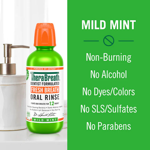 TheraBreath (1 L) MouthWash Dentist Fomulated Fresh Breath Oral Rinse เธอร์ร่าเบรธ น้ำยาบ้วนปาก - Organic Pavilion