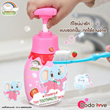 Dodolove Organic Tiny Toothpaste TarTar Organic Kids Toothpaste with Fluoride - Strawberry Flavor ดูดูเลิฟ ออร์แกนิค ยาสีฟันเด็ก สูตรออแกนิค กลิ่นสตรอเบอร์รี (150g) - Organic Pavilion