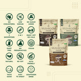 Organic Seeds Instant Drink Powder with Mushroom Extract 600mg เครื่องดื่มปรุงสำเร็จชนิดผง ผสมสารสกัดจากเห็ด (200g)