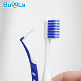 Buoola Orthodontic Toothbrush With Interdental Brush บูโอล่า แปรงสีฟันสำหรับคนจัดฟัน พร้อมแปรงขัดซอกฟัน - Organic Pavilion