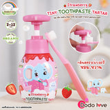 Dodolove Organic Tiny Toothpaste TarTar Organic Kids Toothpaste with Fluoride - Strawberry Flavor ดูดูเลิฟ ออร์แกนิค ยาสีฟันเด็ก สูตรออแกนิค กลิ่นสตรอเบอร์รี (150g) - Organic Pavilion
