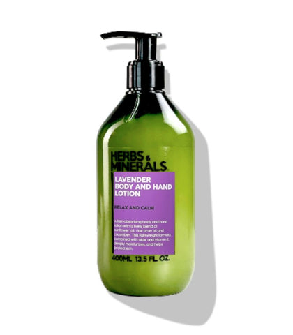 Herbs & Minerals Lavender Body Lotion (400ml) เฮิร์บแอนด์มิเนรอล โลชั่นทาผิวกายลาเวนเดอร์