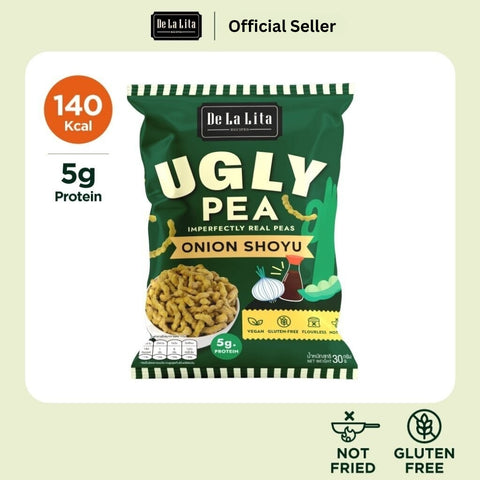 De La Lita Ugly Pea Chips / Bean Chips Clean Snacks  เดอ ลา ลิต้า ขนมถั่วลันเตาอบกรอบ / บีนชิปส์ ขนมคลีน