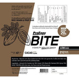 ProEngy Bite : Protein Bar Cacao 212 Kcal./ Bar ธัญพืชอัดแท่งรสโกโก้ ขนมคนรักสุขภาพ โปรตีนสูง (10 Pieces/ Box) (670 g) - Organic Pavilion