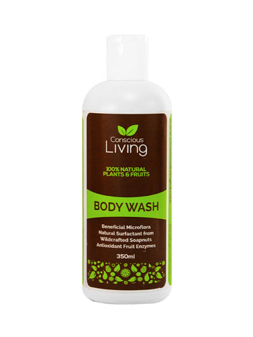 Conscious Living 100% Naturals Plants and Fruits Body Wash (350ml) - Organic Pavilion
