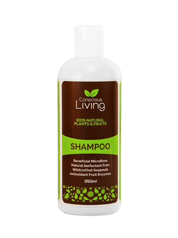 Conscious Living 100% Natural Plants and Fruits Shampoo (350ml) - Organic Pavilion
