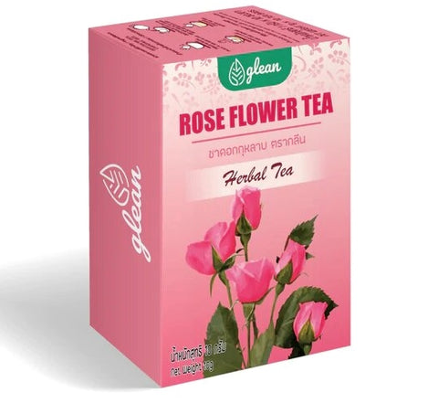 Glean Rose Flower Tea ชาดอกกุหลาบ 10 ซอง ตรา กลีน (1 g * 10 Tea Bags) - Organic Pavilion