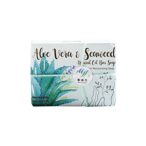 OGL Aloe Vera and Seaweed Natural Oil Bar Soap (120g) - Organic Pavilion