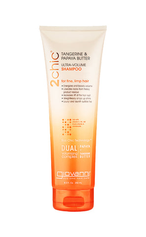 Giovanni 2Chic® Tangerine & Papaya Butter Ultra-Volume Shampoo (8.5oz) - Organic Pavilion