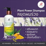 Chommpinn Plant Power Shampoo แชมพูสูตรลดการหลุดร่วงของเส้นผมและฟื้นฟูหนังศีรษะ (250 ml) - Organic Pavilion