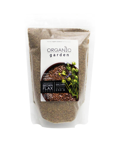 Organic Garden Ground Brown Flax Seed (250gm) - Organic Pavilion