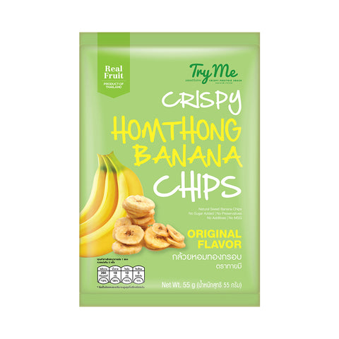 Try Me Crispy Homthong Banana Chips (55g) - Organic Pavilion