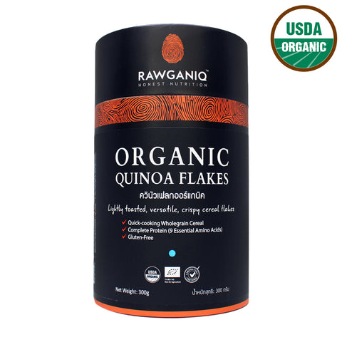 Rawganiq Organic Quinoa Flakes (300gm) - Organic Pavilion