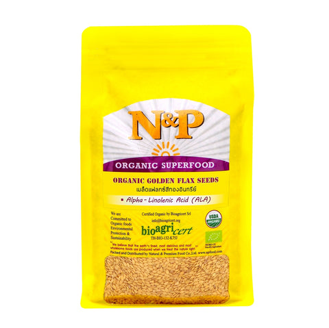 Natural & Premium Golden Flax Seeds (300g) - Organic Pavilion