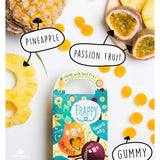 Frappy Gummy แฟรปปี้ กัมมี่ รสสับปะรด & เสาวรส ผสมวิตามินซี Plus Vitamin C - Pineapple & Passion Fruits Flavored (96 g) - Organic Pavilion